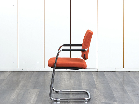 Конференц кресло для переговорной  Оранжевый Ткань LD Seating   (УДТО-07083)